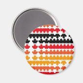 CANADA COLORS MAPLE BY MASANSER PIXELAT MAGNET (Vorderseite/Rückseite)