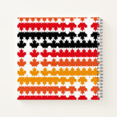 CANADA COLORS MAPLE BY MASANSER PIXELAT NOTIZBLOCK (Rückseite)