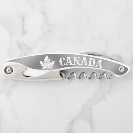 Canada Corkschraube Custom Canada Bottle Opener Kellnermesser (Vorderseite)
