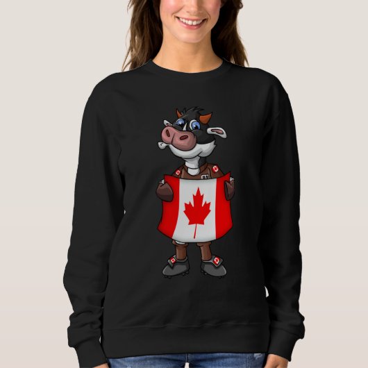Canada Cow Fan Sweatshirt (Vorderseite)