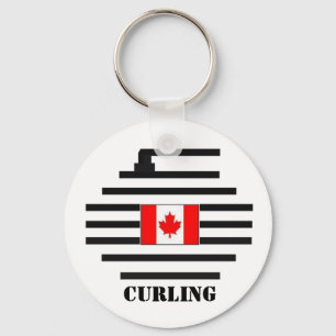 Canada Curling Schlüsselanhänger