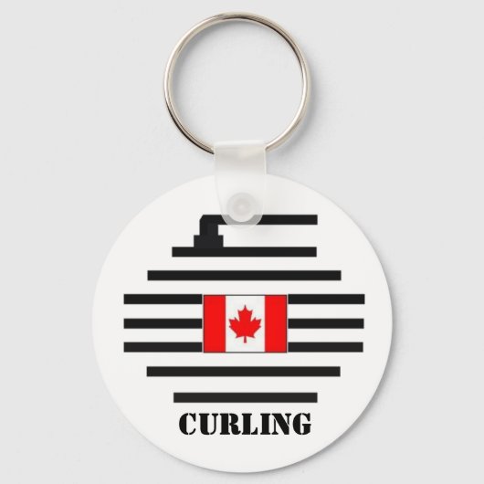 Canada Curling Schlüsselanhänger (Vorderseite)
