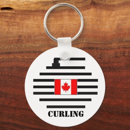 Canada Curling Schlüsselanhänger (Vorderseite)