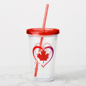 Canada Day Acrylic Tumbler Acryltrinkbecher (Rückseite)