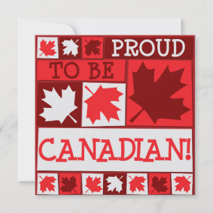 Canada Day-Ahornblatt-Einladung Einladung