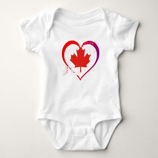 Canada Day Baby Bodysuit Baby Strampler (Vorderseite)