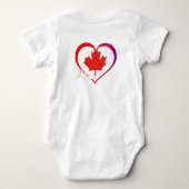Canada Day Baby Bodysuit Strampler (Rückseite)