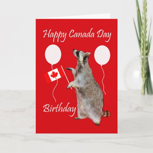 Canada Day Birthday Greeting Card Karte (Vorderseite)