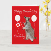 Canada Day Birthday Greeting Card Karte (Gelbe Blume)