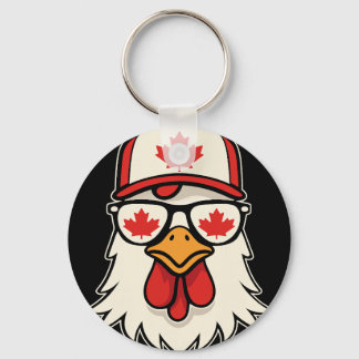 Canada Day Canadian Flag Maple Leaf Chicken Sungle Schlüsselanhänger