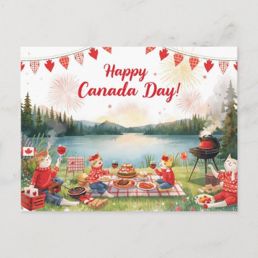 Canada Day Feiertagspostkarte (Vorderseite)