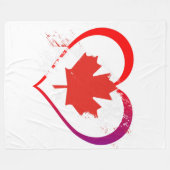 Canada Day Fleece Blanket (Vorderseite (Horizontal))