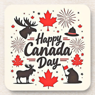 Canada Day Fun Vibes Getränkeuntersetzer