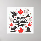 Canada Day Fun Vibes Leinwanddruck (Vorderseite)