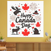Canada Day Fun Vibes Leinwanddruck (Insitu (Wohnzimmer))