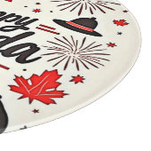 Canada Day Fun Vibes Schneidebrett (Ecke)