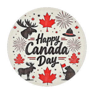 Canada Day Fun Vibes Schneidebrett
