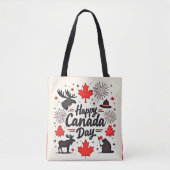 Canada Day Fun Vibes Tasche (Vorderseite)