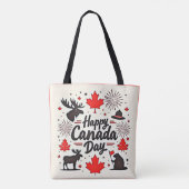 Canada Day Fun Vibes Tasche (Rückseite)