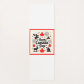 Canada Day Fun Vibes Yogamatte (Rückseite)