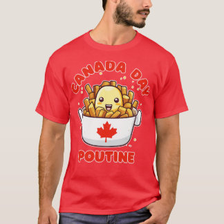 Canada Day Funny Kawaii Poutine T-Shirt