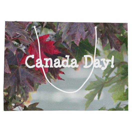 Canada Day Gift Bag Große Geschenktüte (Rückseite)