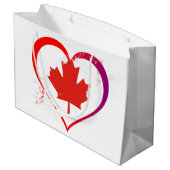 Canada Day Gift Bags Große Geschenktüte (Rückseite Schrägansicht)