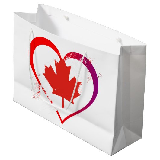 Canada Day Gift Bags Große Geschenktüte (Vorderseite Schrägansicht)