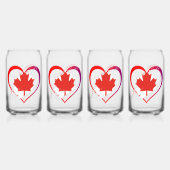Canada Day Glasses Dosenglas (Vorderseite)