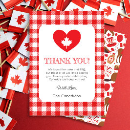 Canada Day Heart Dankeschön Card Einladung