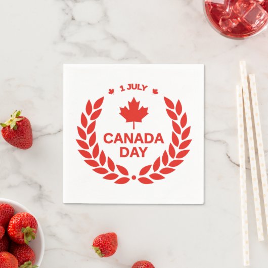 Canada Day Kreath Paper Napkins Serviette (Beispiel)