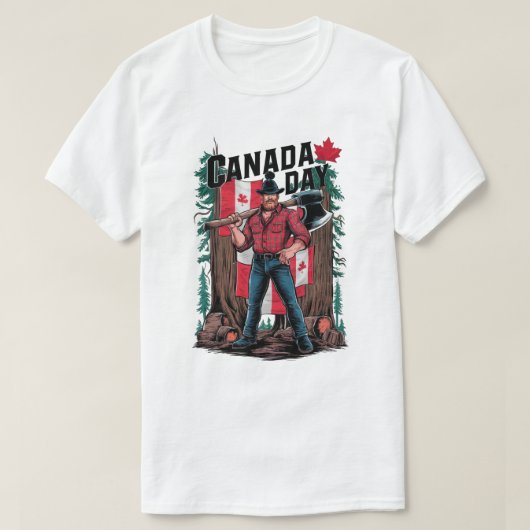 Canada Day Lumberjack T-Shirt (Design vorne)