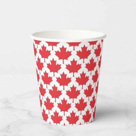 Canada Day Maple Leaf Pappbecher (Rückseite)