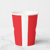 Canada Day Maple Leaf Red & White Pappbecher (Links)