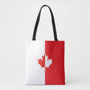 Canada Day Maple Leaf Red & White Tasche