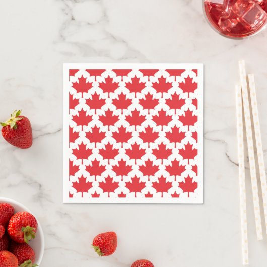 Canada Day Maple Leaf Serviette (Beispiel)