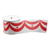 Canada Day Maple Leaf | Stripes Celebration Satinband (Spule)