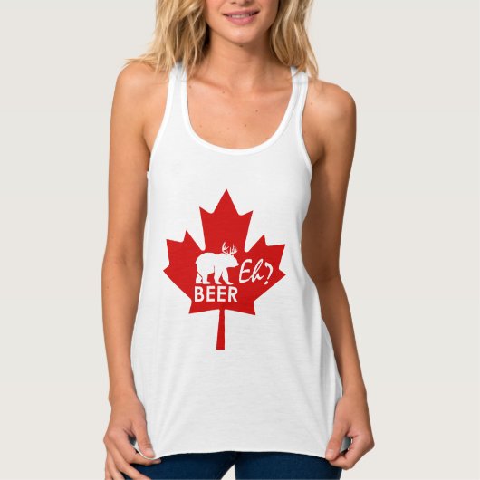 Canada Day Mapleaf beer Eh? Tank top (Vorderseite)