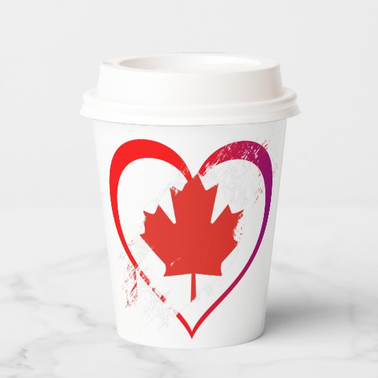 Canada Day Paper Cups Pappbecher (Rückseite)