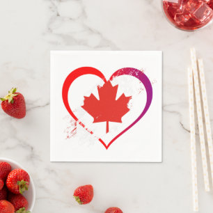 Canada Day Paper Napkins Serviette