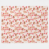 Canada Day Party Fleece Blanket (Vorderseite (Horizontal))
