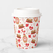 Canada Day Party Paper Cups Pappbecher (Rückseite)