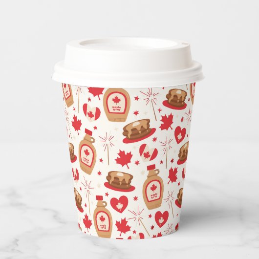 Canada Day Party Paper Cups Pappbecher (Vorderseite)