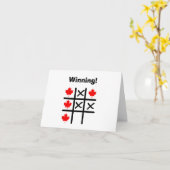 Canada Day Tic Tac Toe Card Karte (Gelbe Blume)