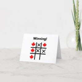Canada Day Tic Tac Toe Card Karte