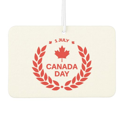 Canada Day Wreath Car Freshener Autolufterfrischer (Vorderseite)