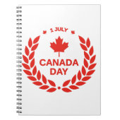 Canada Day Wreath Foto Notizblock (Vorderseite)