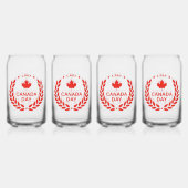 Canada Day Wreath Glasses Dosenglas (Hinten)