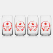 Canada Day Wreath Glasses Dosenglas (Vorderseite)