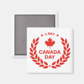 Canada Day Wreath Magnet (Vorderseite/Rückseite)